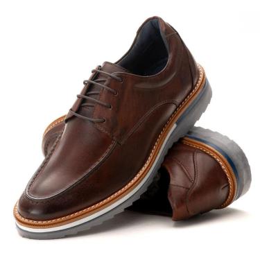 Imagem de Sapato Oxford Casual Premium de Luxo Tratorado Couro Legítimo-Masculino