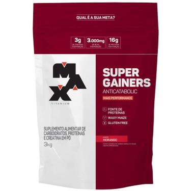Imagem de Super Gainers Anticatabolic (3kg) - Max Titanium-Unissex