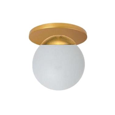 Imagem de Plafon Jabuticaba Dourado Fosco 12,5cm x 12cm - Luminária