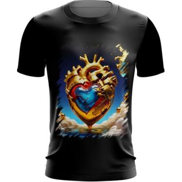 Imagem de Camiseta Dryfit Coração De Ouro Líquido Gold Heart 4 - Kasubeck Store