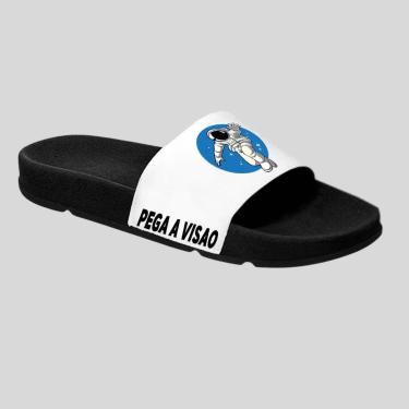 Imagem de Chinelo Slide Adulto e Infantil Desenho Kids Confortável Estampado Astronauta-Masculino