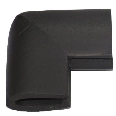 Imagem de Kit cantoneira u - c/4un - preto