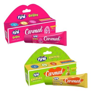 Imagem de Kit 2 Hidratante Labial Carmed Fini Beijos e Bananas