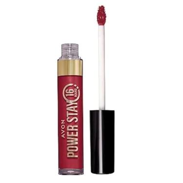 Imagem de Batom líquido Power Stay Avon 16 horas duração rosé avermelhado