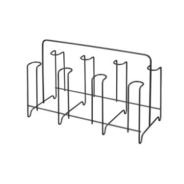 Imagem de Porta Copos Suporte Escorredor de 8 Lugares Preto Organização Cozinha