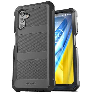 Imagem de Encased Capa Falcon Shield para Samsung Galaxy A13 5G, Capinha de Celular com Protetor de Tela (Ultra Protetor) de Corpo Inteiro com Protetor de Tela Integrado (Preto)