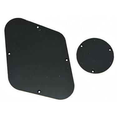 Imagem de KAISH Placa de controle traseiro de 1 camada LP preta sólida para Epiphone Les Paul