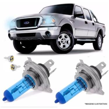 Imagem de Lâmpada Super Branca Farol Ranger 05 Até 15 Efeito Xênon H4 - Tech One