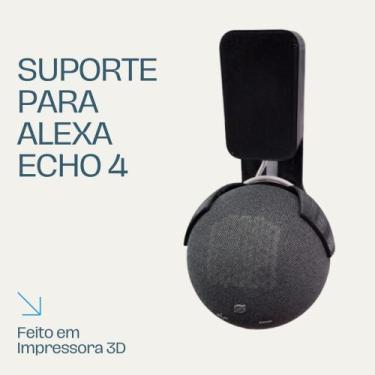 Imagem de Suporte de Tomada Para Alexa Modelo Echo Dot 4 Produzido Em Impressora