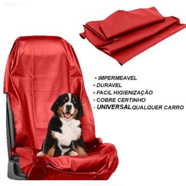 Imagem de Capa Protetor Carro Banco VERMELHA banco dianteiro Frente Oficina Mecâ