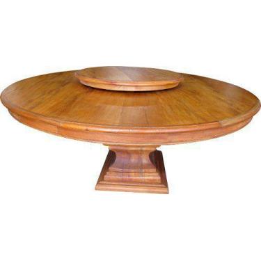 Imagem de Mesa Wilson Com Prato Giratório Em Madeira De Demolição - Cód 309 - Ba