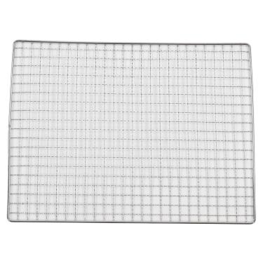 Imagem de tapetes de grelha reutiliz¨¢veis,Tapete de grelha de malha de churrasco antiaderente, f¨¢cil de limpar, tapete de churrasqueira multifuncional para cozinhar peixe, legumes, carnes no defumador ou