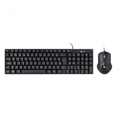 Imagem de Kit Teclado E Mouse Usb 1200Dpi Cabo 1.8M Preto Corp Cc200 - Vinik
