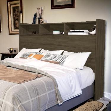 Imagem de Cabeceira Com Nichos Melissa Queen Castanho Cambel