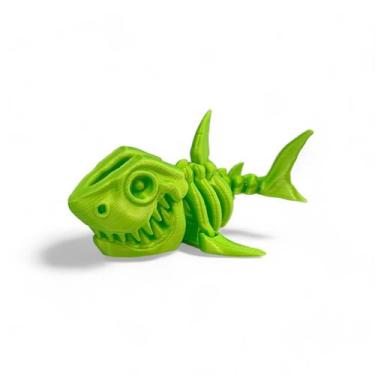 Imagem de TUBARÃO ESQUELETO Articulado Brinquedo Baby Shark Fidget Toy Sensorial