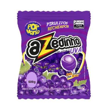 Imagem de Pirulito Pop Mania Azedinho Uva 600G - Riclan