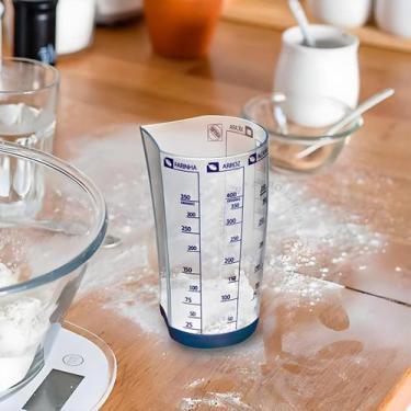Imagem de Copo Medidor Acrílico 500ml Base Emborrachada Resistente - Arthi