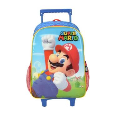 Imagem de Mochila de Rodinha Super Mario Nintendo IC37552 - Luxcel