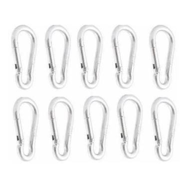 Imagem de Kit 20 Mosquetão Reparo De Aparelhos Academia Pilates 70 mm - KL Maste