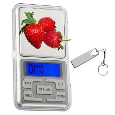 Imagem de Mini Balança Alta Precisão Digital Laboratório Joias Cozinha - DRAIK