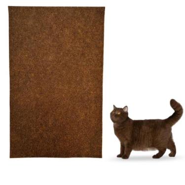 Imagem de Arranhador para gato protetor de sofa cama porta com adesivo carpete r