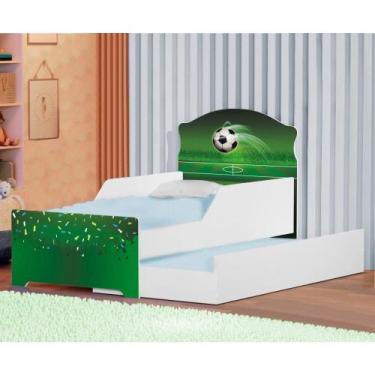 Imagem de Mini Cama Infantil com Auxiliar Pop Arena Futebol - Cambel