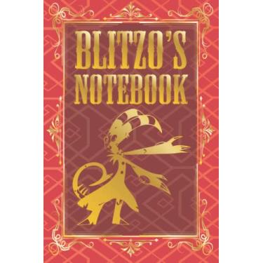 Imagem de Blitzos Journal Notebook: HELLUVA BOSS STYLE - 104 lined pages in the style of Blitzo: Blitzos Journal Notebook, perfect gist for helluva boss fans