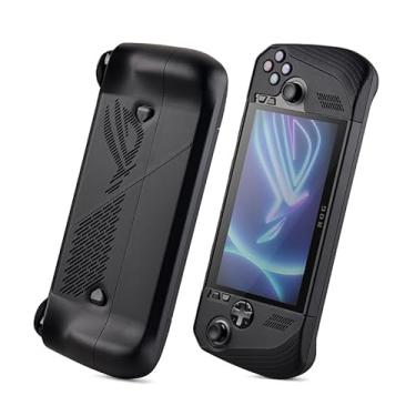 Imagem de Capa protetora para Asus ROG Ally X 2024, revestimento rígido de 360°, antiderrapante, revestimento antisuor (preto)