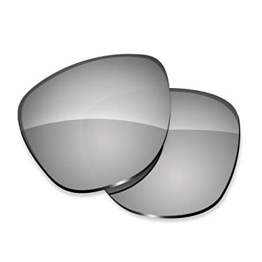 Imagem de ToughAsNails Lentes de substituição para óculos de sol Oakley Frogskins LX OO2043 – HyperVision Plus Silver Chrome – Polarizadas