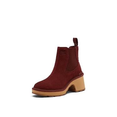 Imagem de SOREL Botas Chelsea femininas de salto alto, Spice, Tawny Buff, 34 BR