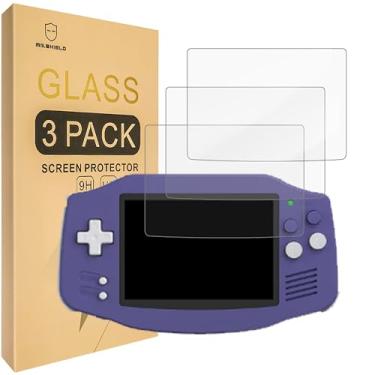 Imagem de Mr.Shield Protetor de tela compatível com Anbernic RG 34XX / RG34XX [vidro temperado] [pacote com 3] [vidro japonês com dureza 9H]