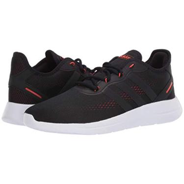 Imagem de adidas Tênis de corrida masculino Lite Racer Reborn 2.0, Preto/Preto/Vermelho Solar., 9