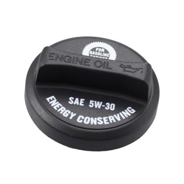 Imagem de TUCKBOLD Tampa do tanque de combustível do motor, tampa do plugue de enchimento de óleo a gás substitui 12180-46031 para Lexus ES300 1994-2003 para Toyota Sienna 1998-2006 peças automotivas pretas