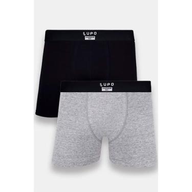 Imagem de Kit/2 Cueca Boxer Lupo 18430-088 Masculina Algodão Com Elastano T. P/G