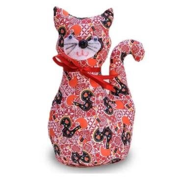 Imagem de Peso De Porta GATINHO Aparador Decorativo Artesanal São Miguel - PANAM