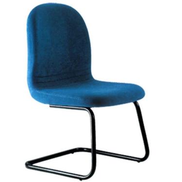 Imagem de Cadeira Diretor Base Fixa em S Azul Design Office Móveis