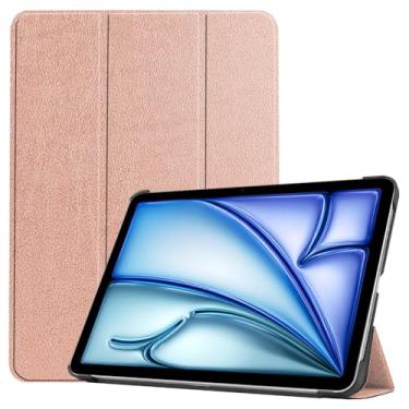 Imagem de Kepuch Custer Capas para iPad Air 11 2025 2024 / iPad Air 5 10.9 2022 / iPad Air 4 10.9 2020 / iPad Pro 11 2018,Couro-PU Bolsas Estojos - Rose Ouro