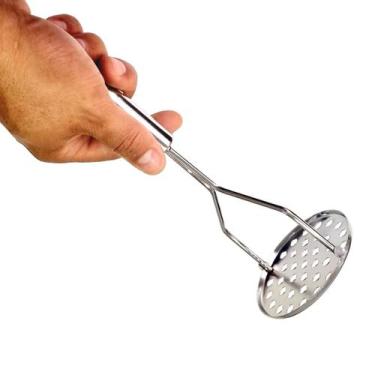 Imagem de Amassador Espremedor Batata Purê Inox Grande Profissional - NAVY+HOME