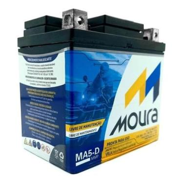 Imagem de Bateria Moura AGM Vrla Para Motocicletas Ma5-D 12V 5Ah - Polo Direito