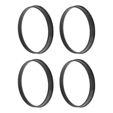 Imagem de INFINAUTO Anéis centralizados de cubo de roda de carro de 87,1 mm a 83,1 mm rodas de policarbonato preto eixo central amortecedor Hubrings 4 peças