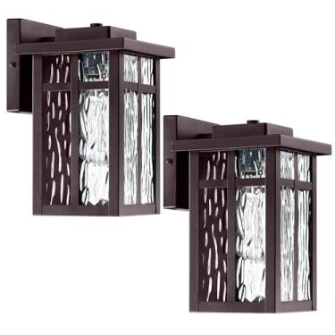 Imagem de VUAA Pacote Com 2 Luminárias De Parede Para Áreas Externas, Luzes De Varanda À Prova D'Água, Lanternas De Parede, Luzes Externas Para Arandelas De Parede Externas Com Soquete E26 Para Porta Da Fren