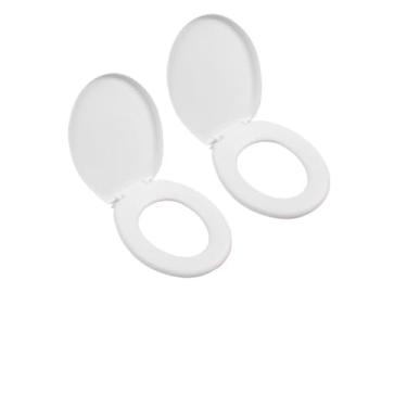 Imagem de Assento Sanitário Almofadado Tampa Vaso Oval Universal Estampado Privada Confortável Espuma Macia(2 UNIDADES SORTIDAS)