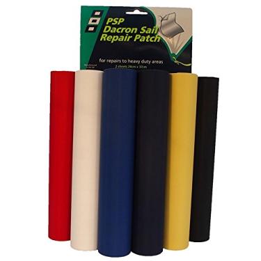 Imagem de Fita PSP - Patch de reparo de vela Dacron - 24 cm x 37 cm ~ 23,9 cm x 36,8 cm (preto)