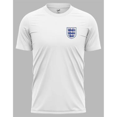 Imagem de Camisa Seleção Inglaterra 1966 Branca Algodão Bordada Retrô Masculina-Masculino