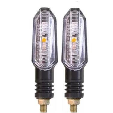 Imagem de Kit com 2 Pisca Led Seta Honda Cbx250 Cbx200 Xr250 Fan125 Titan150 Yam