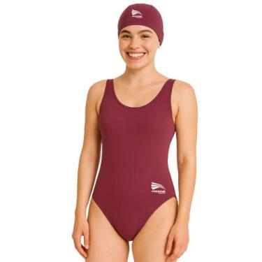 Imagem de Maio feminino natação tradicional esportiva poliamida + touca - progne