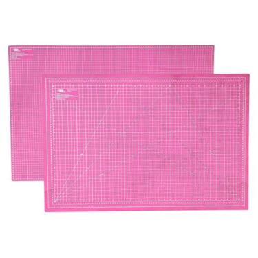 Imagem de Base De Corte Pvc Dupla Face 90X60 Patchwork Scrapbook Rosa Placa de c