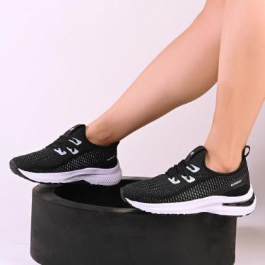 Imagem de Tênis Feminino De Caminhada Academia Corrida Runway Energy, Preto, 35