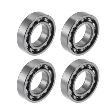 Imagem de ACROPIX 6902 Rolamentos rígidos de esferas 15 x 28 x 7 mm P5 rolamentos lubrificados tipo aberto 4 peças carro scooter skate roda universal tom prata