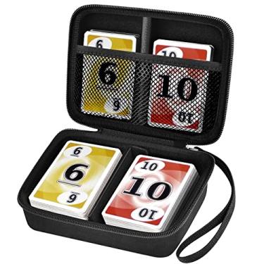 Imagem de Cards Holder Case Compatible with PM TCG Cards/for SKYJO/for Five Crowns/for UNO/for Phase 10 Playing Cards, Card Game Storage Organizer Holds Up to 400 Cards - Black (Box Only)